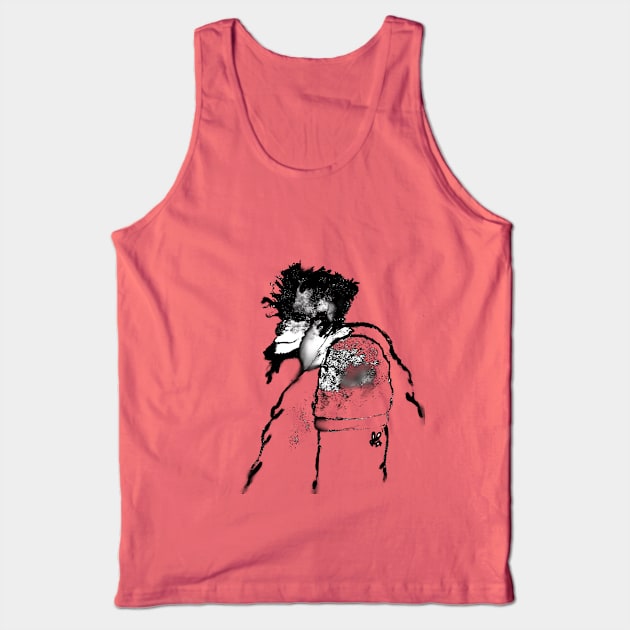 Ink Blot Dude Tank Top by bubblypumpkin